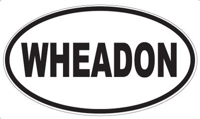 WHEADON - Oval Sticker