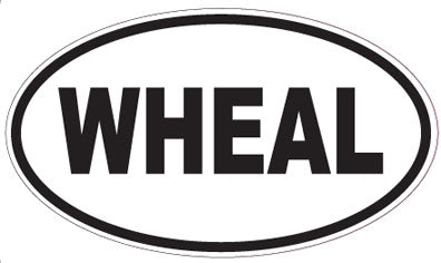 WHEAL - Oval Sticker