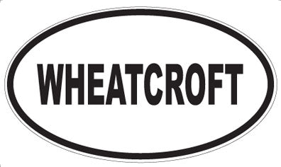WHEATCROFT - Oval Sticker