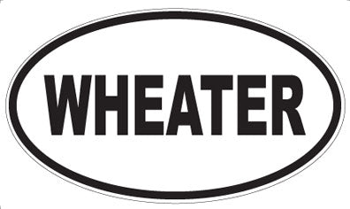 WHEATER - Oval Sticker