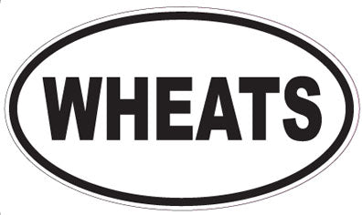 WHEATS - Oval Sticker