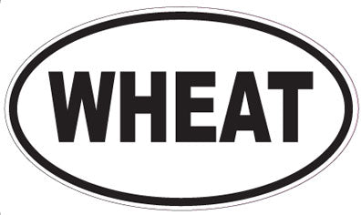 WHEAT - Oval Magnet
