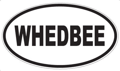 WHEDBEE - Oval Sticker