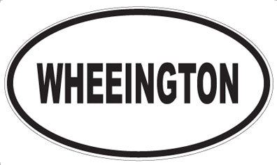 WHEEINGTON - Oval Sticker