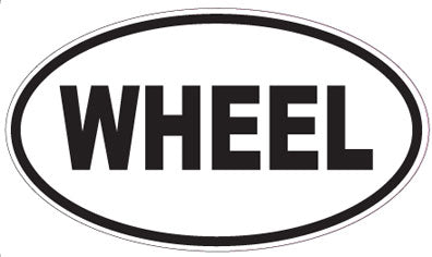 WHEEL - Oval Sticker