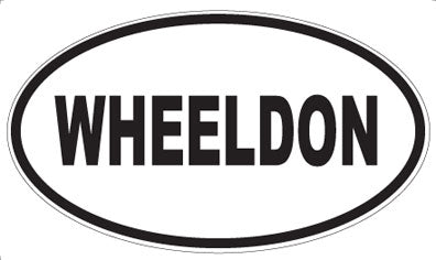 WHEELDON - Oval Sticker