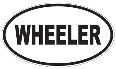 WHEELER - Oval Magnet