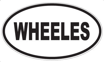 WHEELES - Oval Sticker