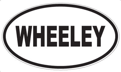 WHEELEY - Oval Sticker