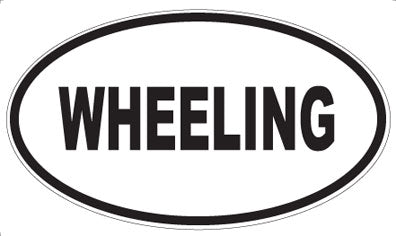 WHEELING - Oval Magnet