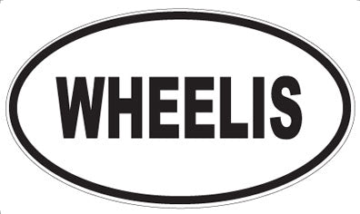 WHEELIS - Oval Sticker