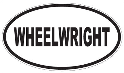 WHEELWRIGHT - Oval Magnet