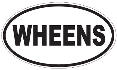 WHEENS - Oval Sticker