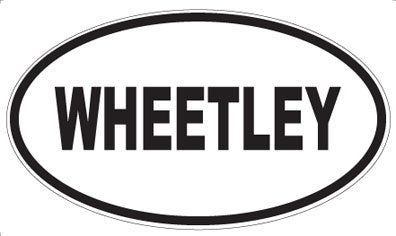WHEETLEY - Oval Sticker