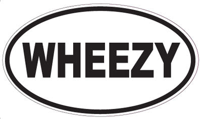 WHEEZY - Oval Sticker
