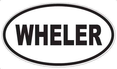 WHELER - Oval Sticker