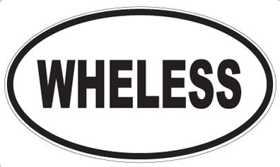 WHELESS - Oval Sticker