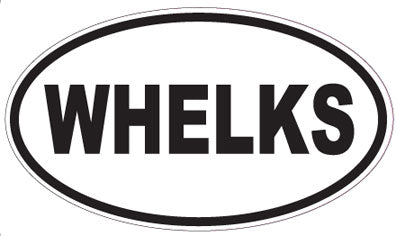 WHELKS - Oval Sticker