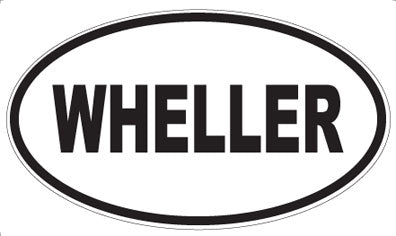 WHELLER - Oval Sticker