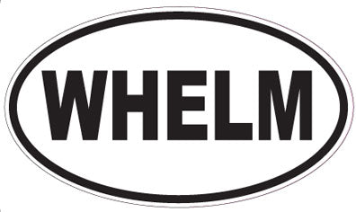 WHELM - Oval Sticker