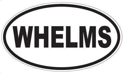WHELMS - Oval Sticker