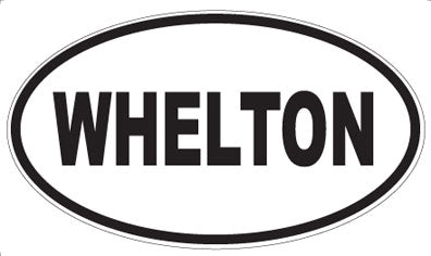 WHELTON - Oval Sticker