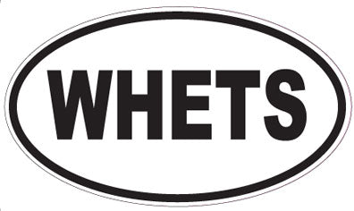 WHETS - Oval Sticker