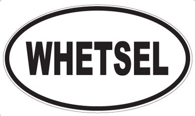 WHETSEL - Oval Sticker