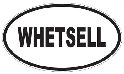 WHETSELL - Oval Sticker