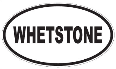 WHETSTONE - Oval Sticker