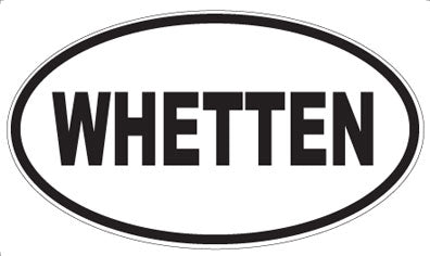 WHETTEN - Oval Sticker