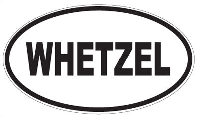 WHETZEL - Oval Sticker