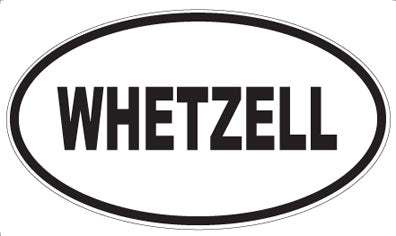 WHETZELL - Oval Sticker