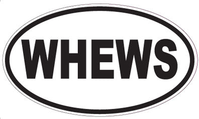 WHEWS - Oval Magnet