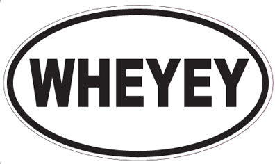 WHEYEY - Oval Sticker