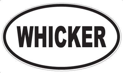 WHICKER - Oval Sticker