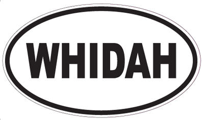 WHIDAH - Oval Sticker