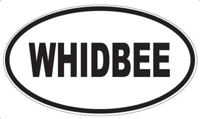 WHIDBEE - Oval Sticker