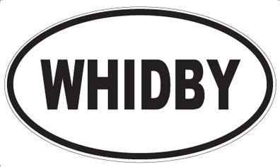 WHIDBY - Oval Sticker