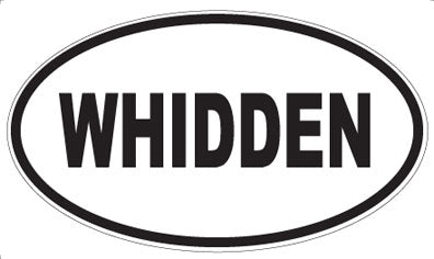 WHIDDEN - Oval Sticker