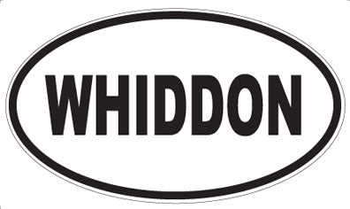 WHIDDON - Oval Sticker