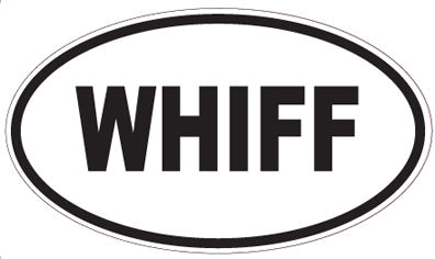 WHIFF - Oval Sticker