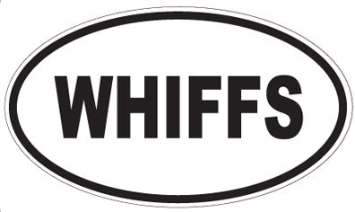 WHIFFS - Oval Sticker