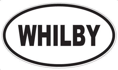 WHILBY - Oval Sticker