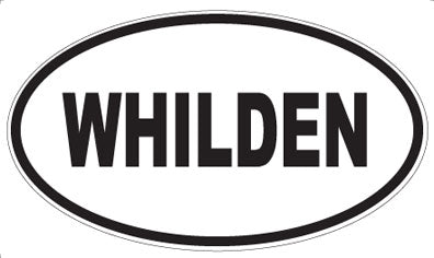 WHILDEN - Oval Sticker