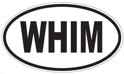 WHIM - Oval Sticker