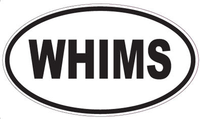 WHIMS - Oval Sticker