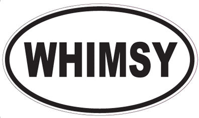 WHIMSY - Oval Sticker
