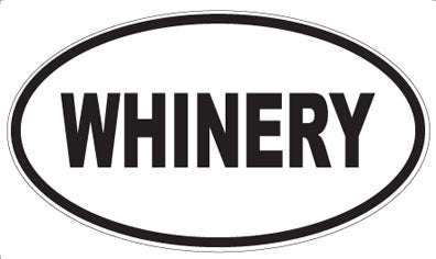 WHINERY - Oval Sticker