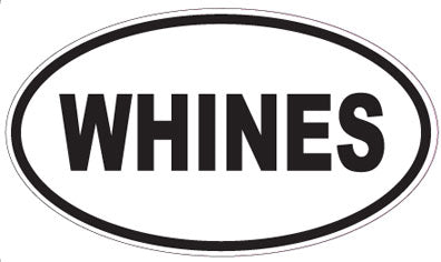 WHINES - Oval Sticker